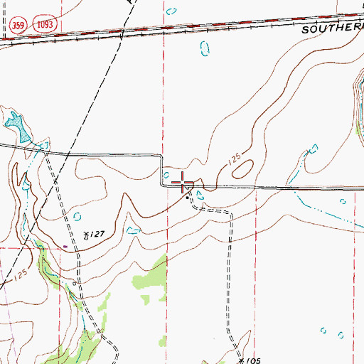 Topographic Map of Fulshear-Simonton Division, TX