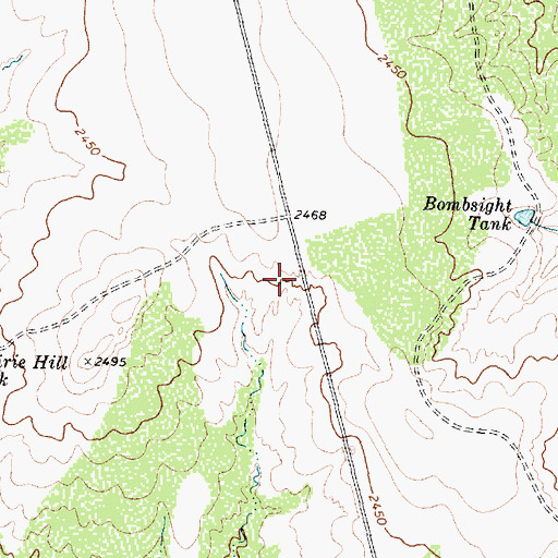 Topographic Map of Gail South Division, TX