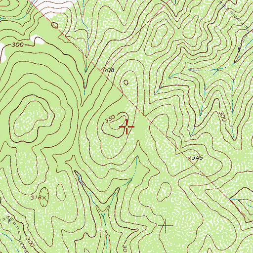 Topographic Map of George West Division, TX
