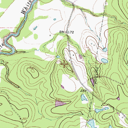 Topographic Map of Glendale Division, TX
