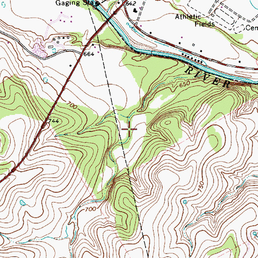 Topographic Map of Glen Rose Division, TX