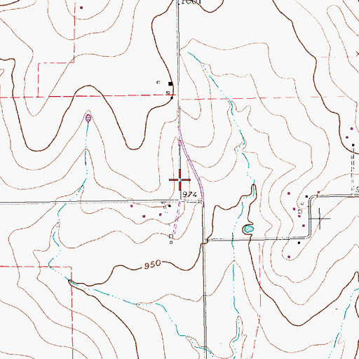 Topographic Map of Godley Division, TX