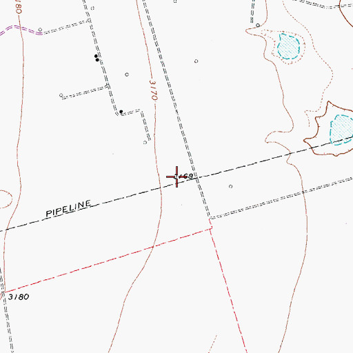 Topographic Map of West Odessa-Goldsmith Division, TX