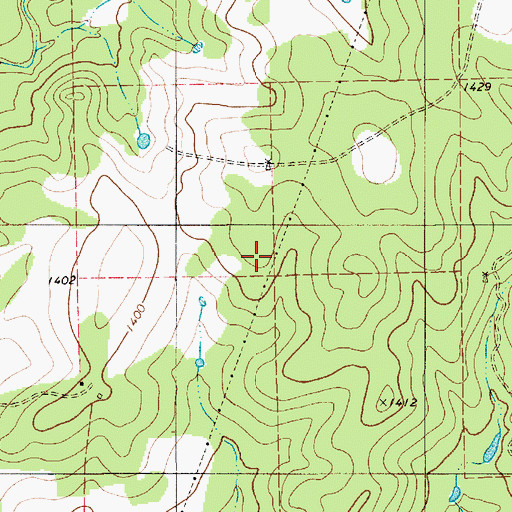 Topographic Map of Goldthwaite Division, TX