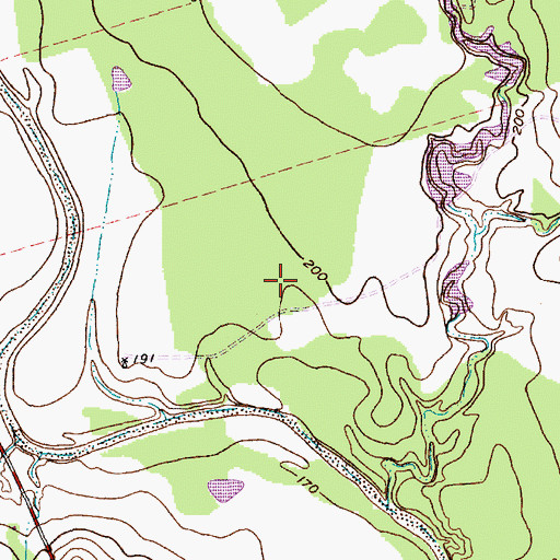 Topographic Map of Goliad North Division, TX
