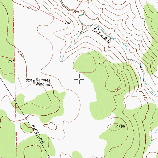 Topographic Map of Goliad South Division, TX