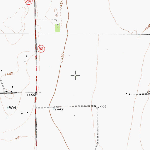 Topographic Map of Goree Division, TX