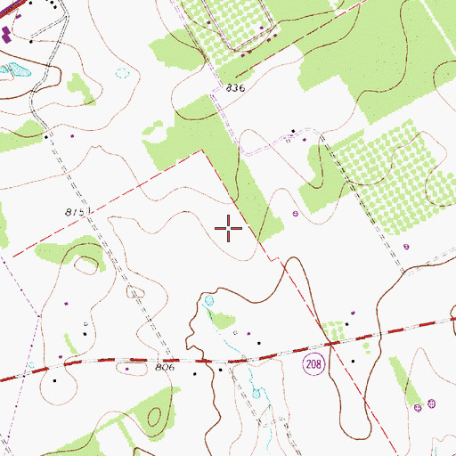 Topographic Map of Granbury East Division, TX