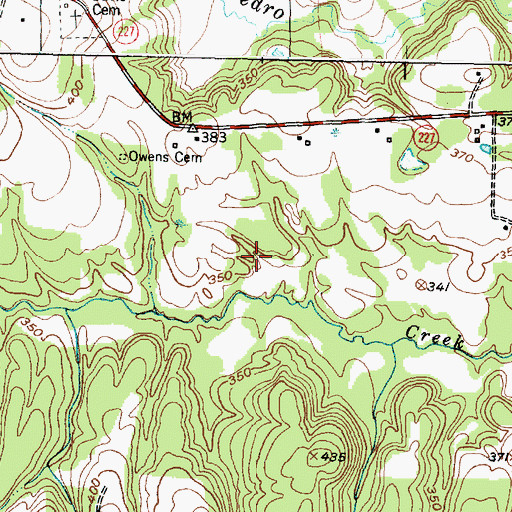 Topographic Map of Grapeland Division, TX