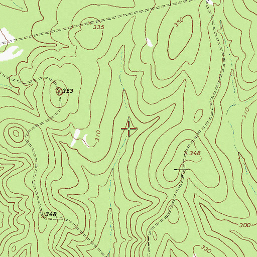 Topographic Map of Groveton Division, TX