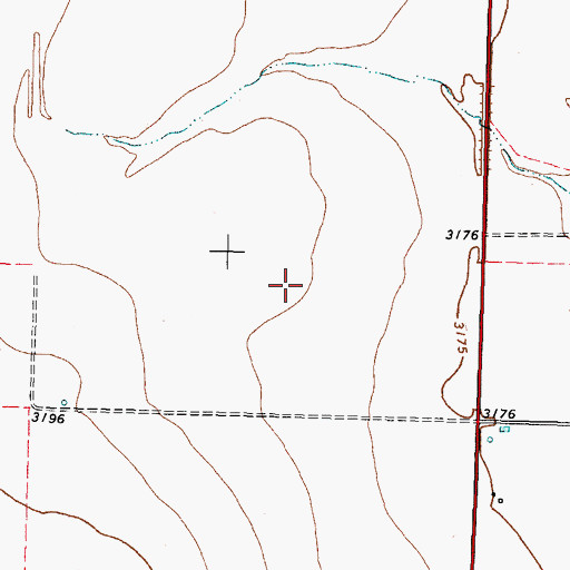 Topographic Map of Gruver Division, TX