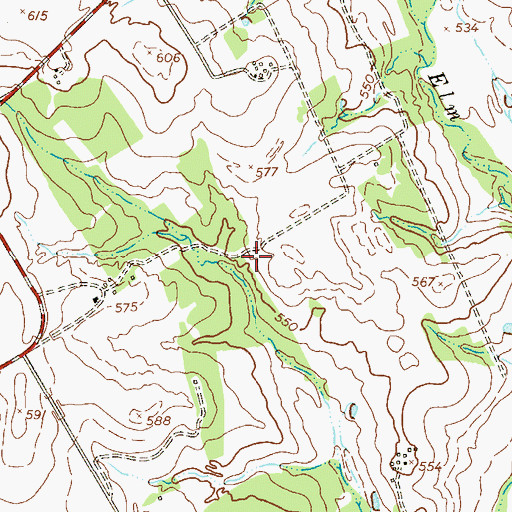Topographic Map of Southwest Guadalupe Division, TX