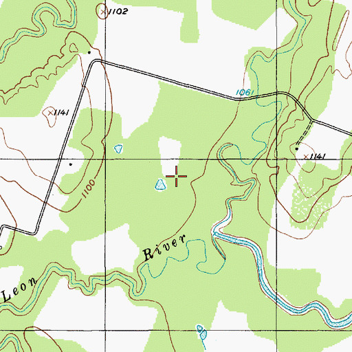 Topographic Map of Gustine Division, TX