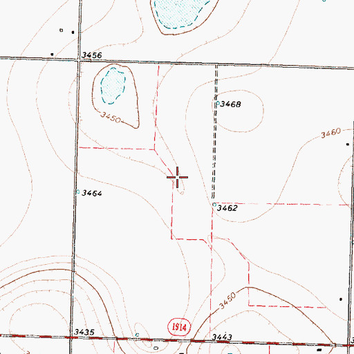 Topographic Map of Hale Center Division, TX