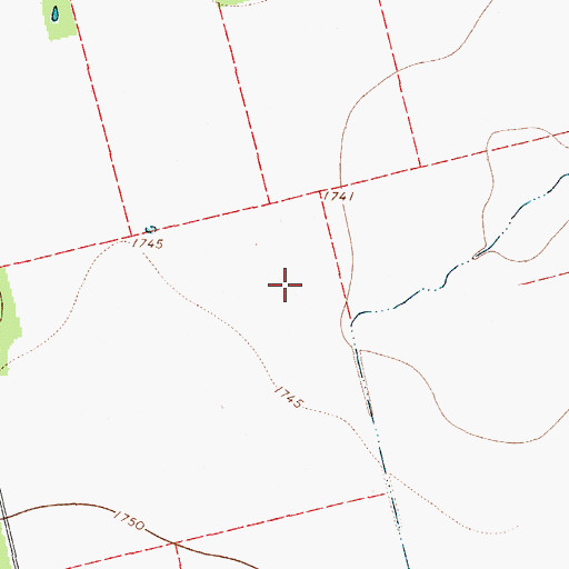 Topographic Map of Hamlin Division, TX