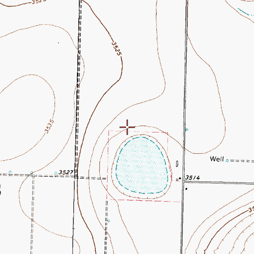 Topographic Map of Happy Division, TX