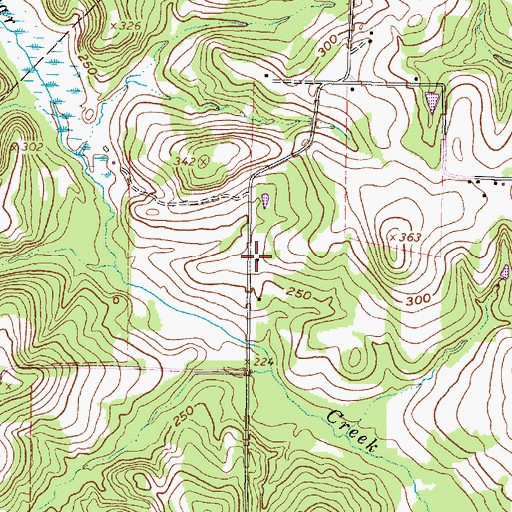 Topographic Map of Harleton Division, TX