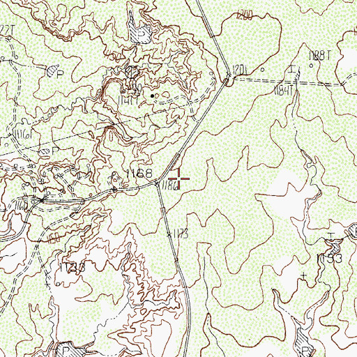Topographic Map of Harrold-Oklaunion Division, TX