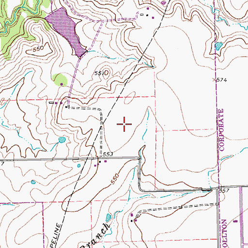 Topographic Map of Carrollton Division, TX