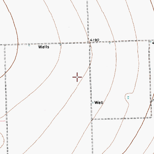 Topographic Map of Hereford West Division, TX