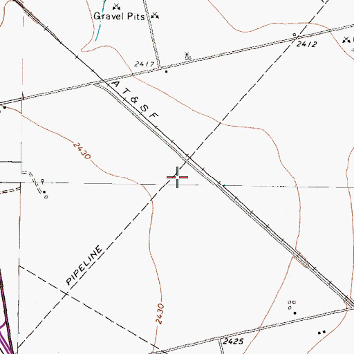 Topographic Map of Hermleigh Division, TX
