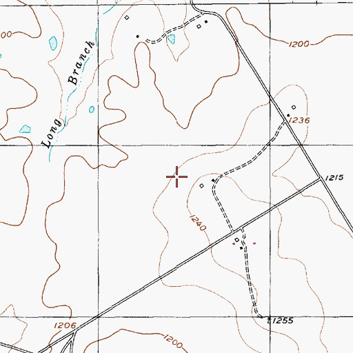 Topographic Map of Hico Division, TX