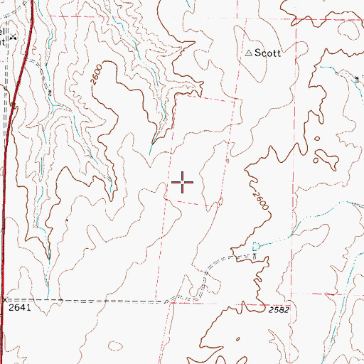 Topographic Map of Higgins Division, TX