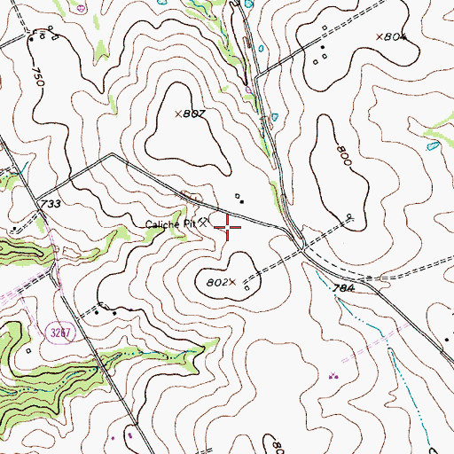 Topographic Map of Hillsboro Division, TX