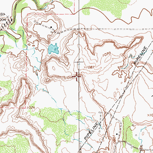Topographic Map of Holliday Division, TX