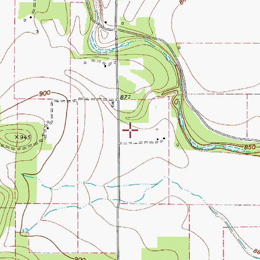 Topographic Map of Hondo Division, TX