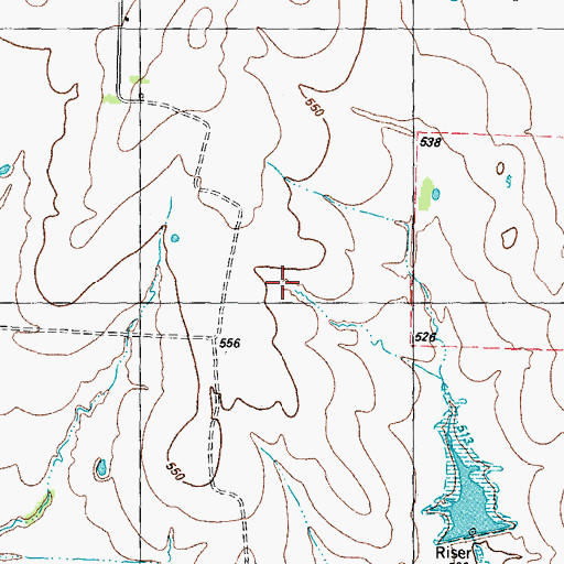 Topographic Map of Howland Division, TX