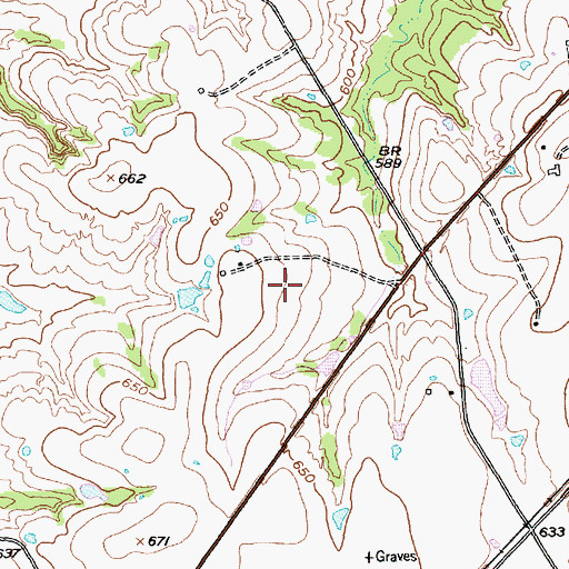 Topographic Map of Hubbard-Mount Calm Division, TX