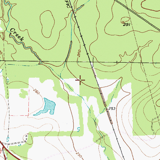 Topographic Map of Huntington Division, TX