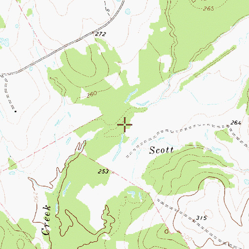 Topographic Map of Huntsville Division, TX