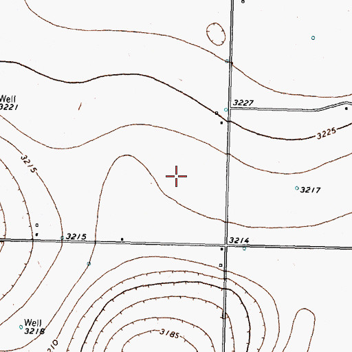 Topographic Map of Idalou Division, TX