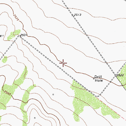 Topographic Map of Imperial Division, TX