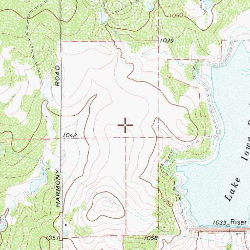 Topographic Map of Iowa Park Division, TX