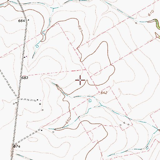 Topographic Map of Italy Division, TX