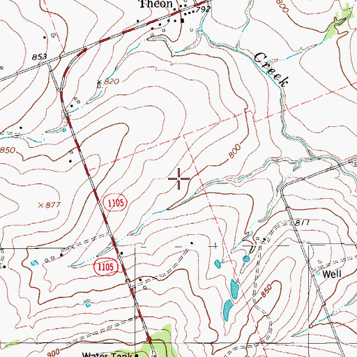 Topographic Map of Jarrell Division, TX