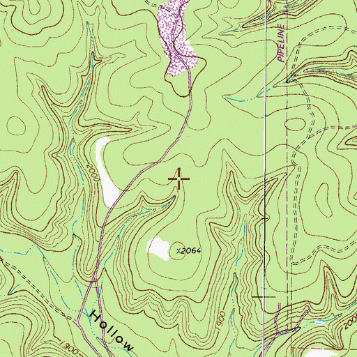 Topographic Map of Junction Northwest Division, TX