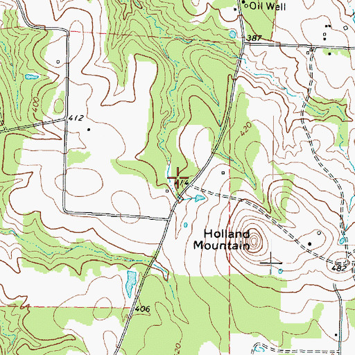 Topographic Map of Kilgore Division, TX