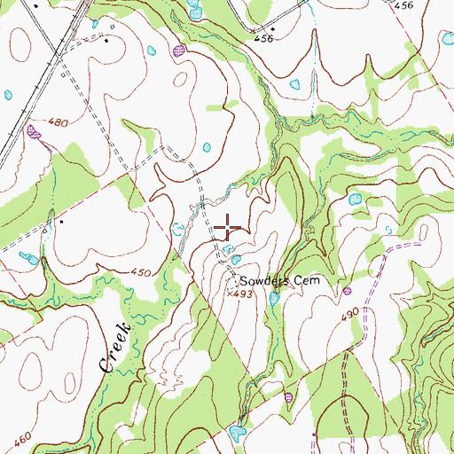Topographic Map of Kosse Division, TX
