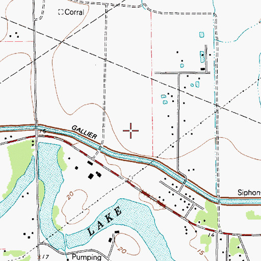 Topographic Map of Labelle Division, TX