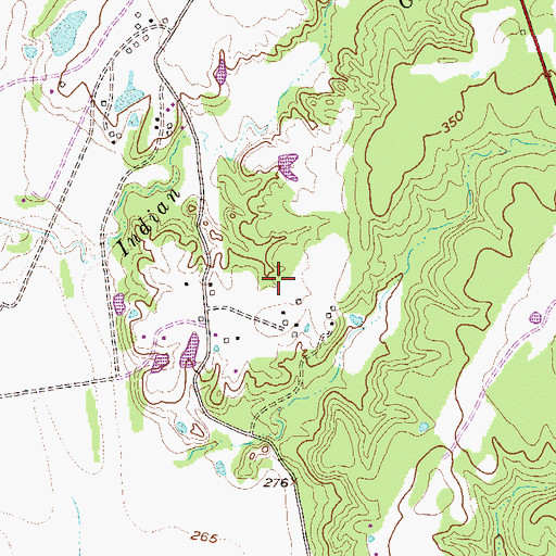 Topographic Map of La Grange Division, TX