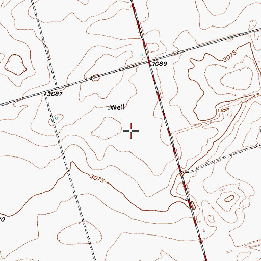 Topographic Map of Lamesa Northwest Division, TX