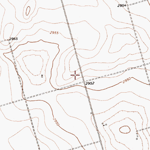 Topographic Map of Lamesa Southwest Division, TX