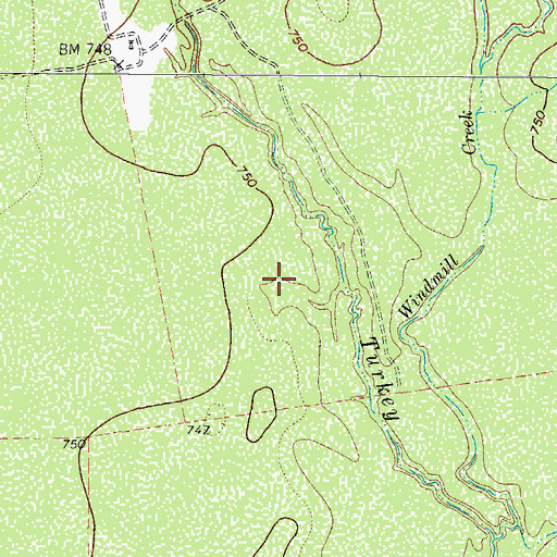 Topographic Map of La Pryor Division, TX