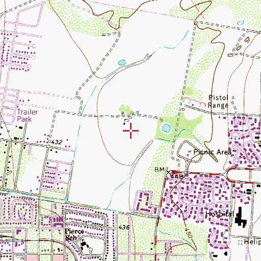 Topographic Map of Laredo Division, TX