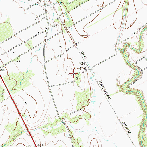 Topographic Map of La Vernia Division, TX