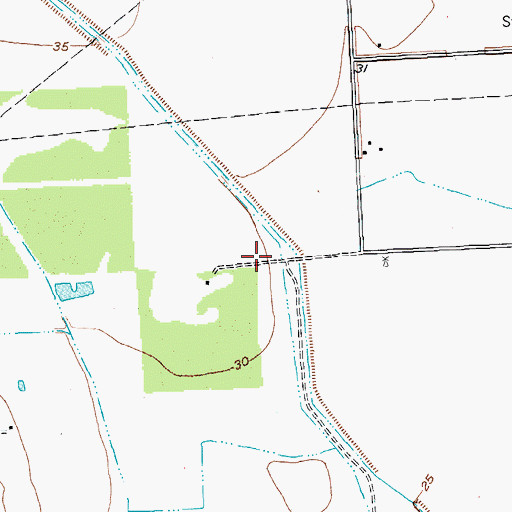Topographic Map of La Ward-Lolita Division, TX